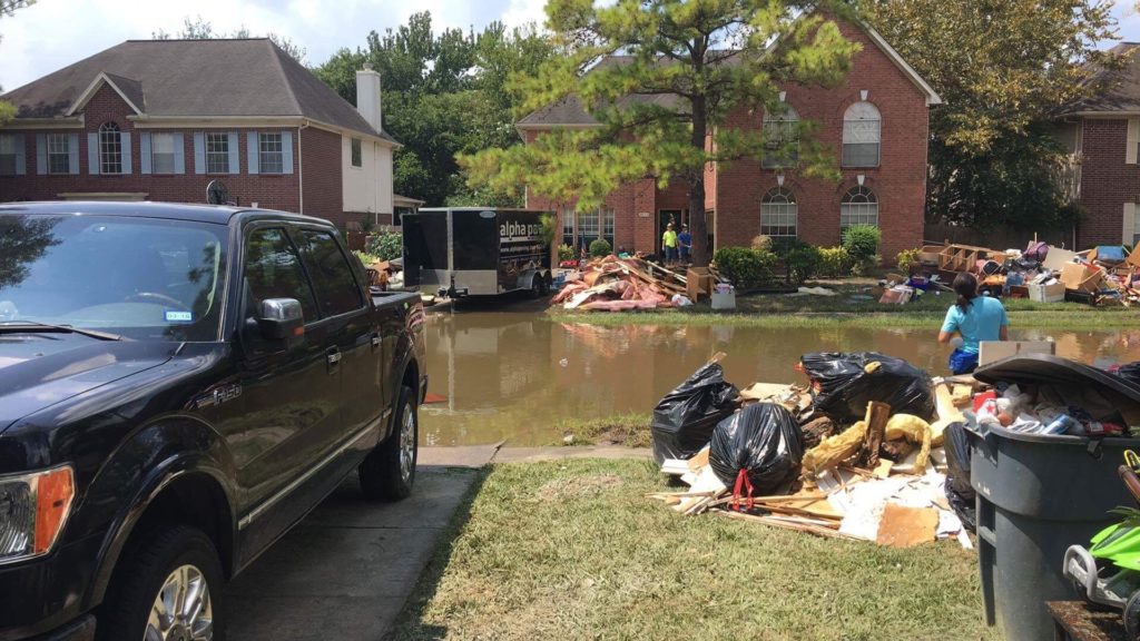 Flooded street